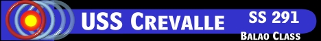 USS Crevalle SS 291 Submarine Model