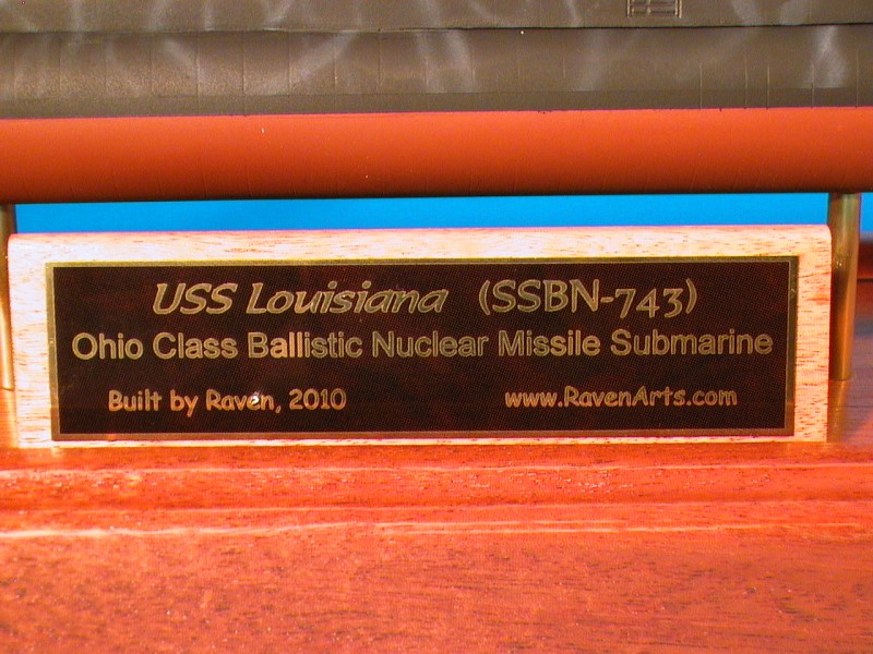 Custom USS Louisiana Model Submarine