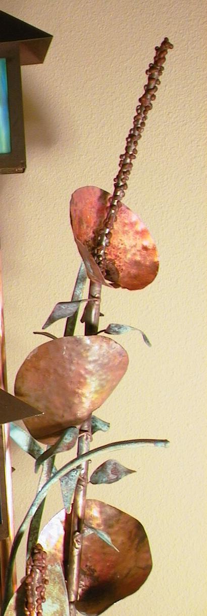 Copper Sculpture Fan Tails
