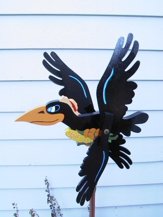 Crow Spinner Wind Toy